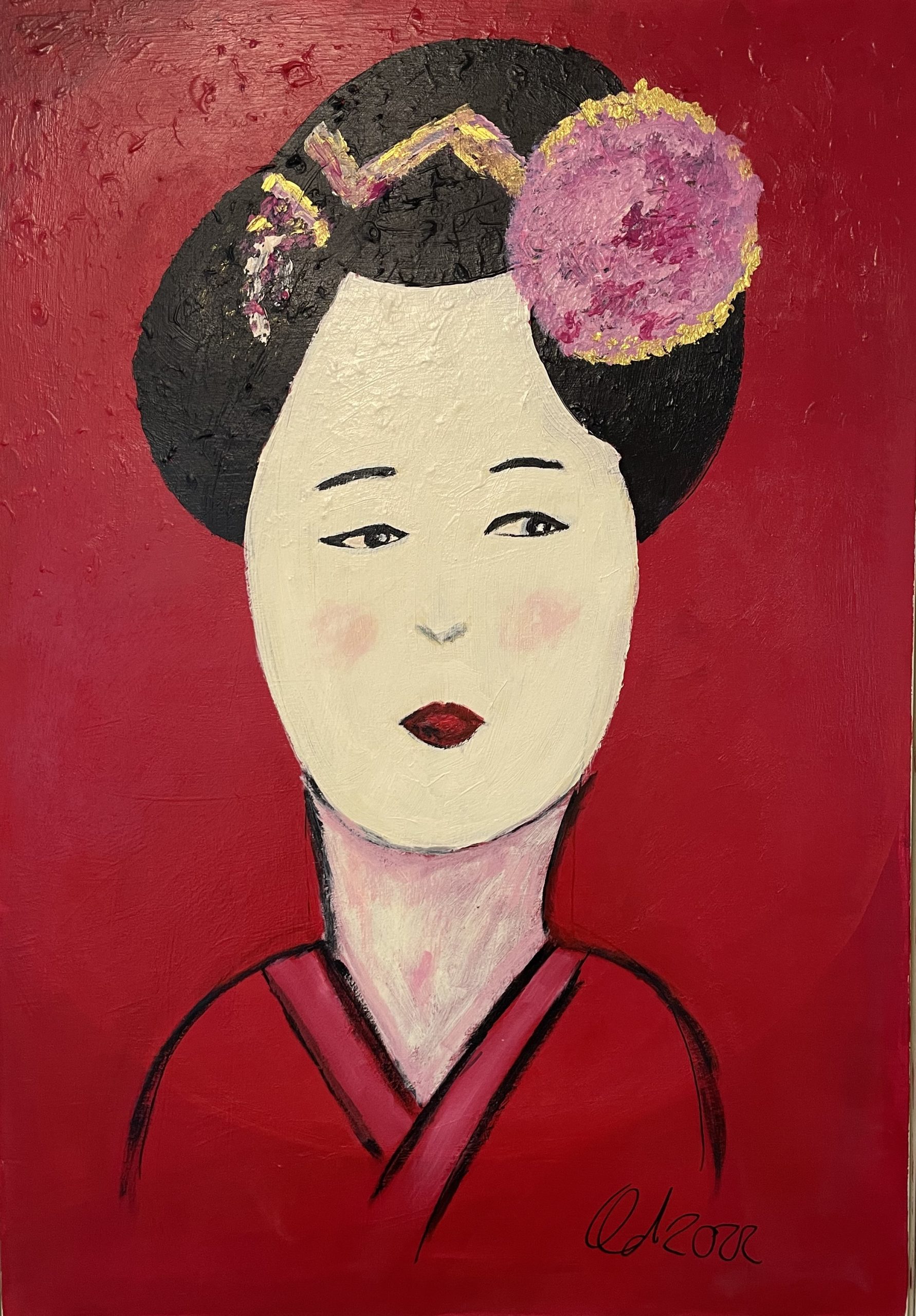 Christiane Lehmacher-Dubberke „Die schöne Japanerin“, 2022 100 x 70 cm